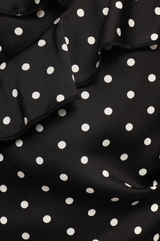 Adelina Maxi Dress - Black Polka Dot - XL - Image 45