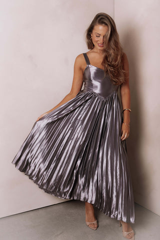 Camala Maxi Dress - Grey Silver - XL - Image 38
