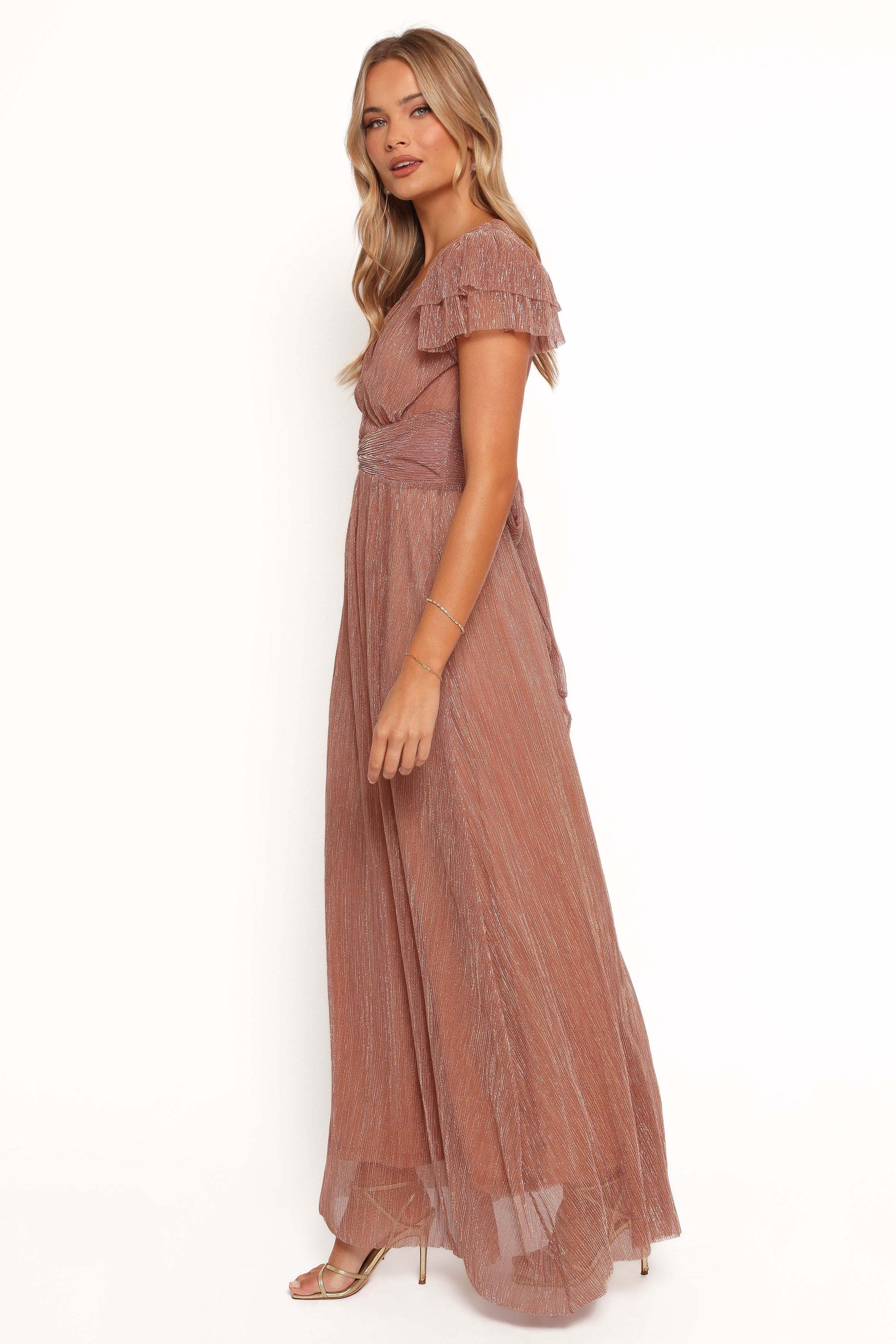 Cressida Maxi Dress - Rose Gold - XL - Image 30