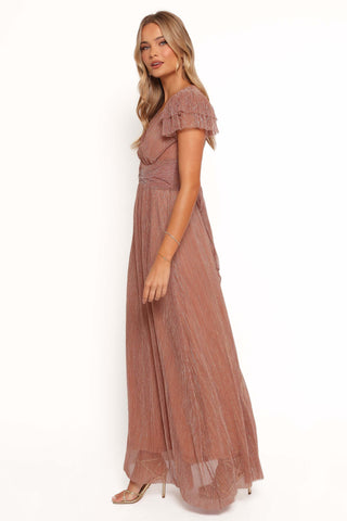 Cressida Maxi Dress - Rose Gold - XL - Image 30