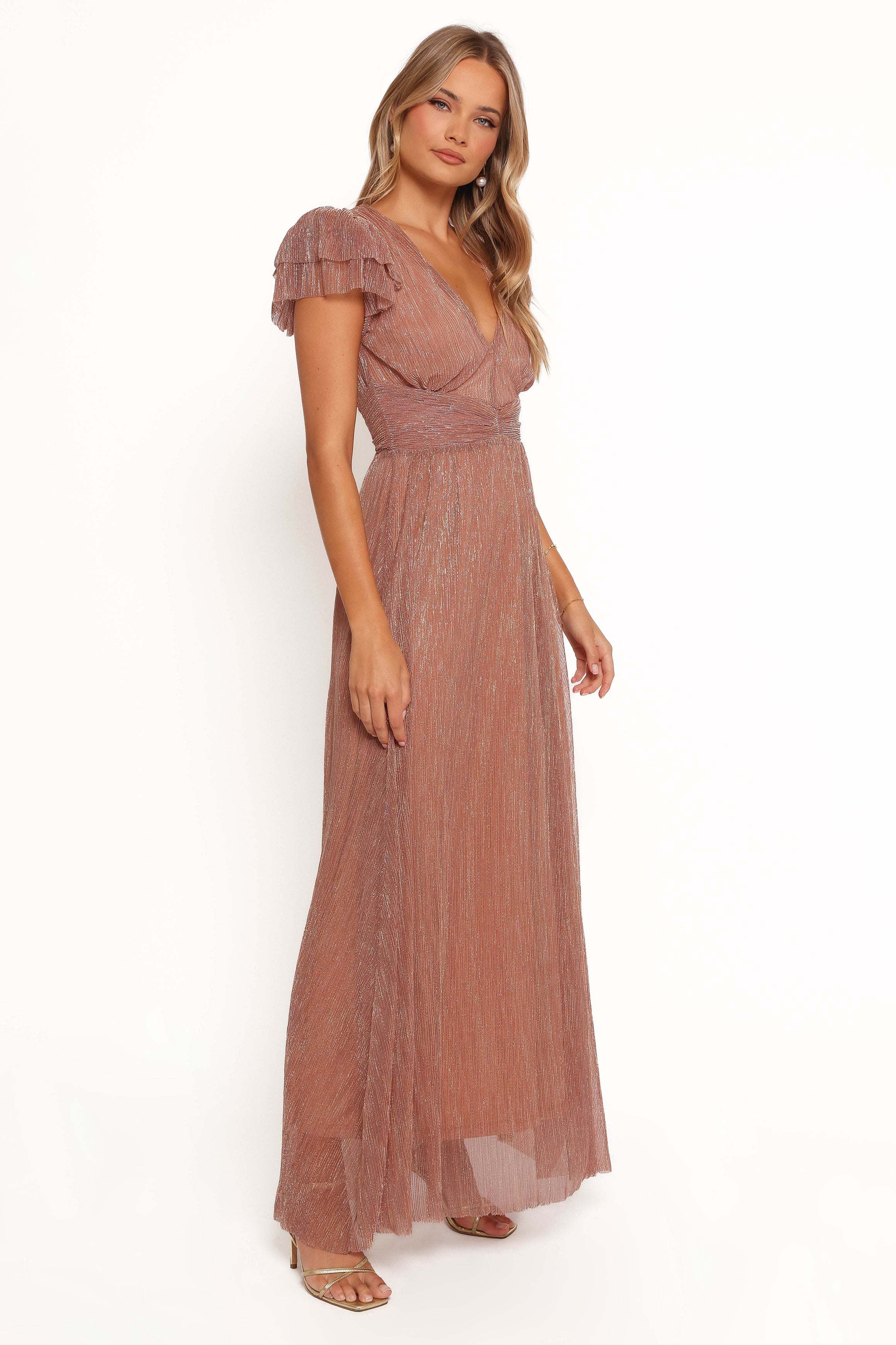 Cressida Maxi Dress - Rose Gold - XL - Image 32