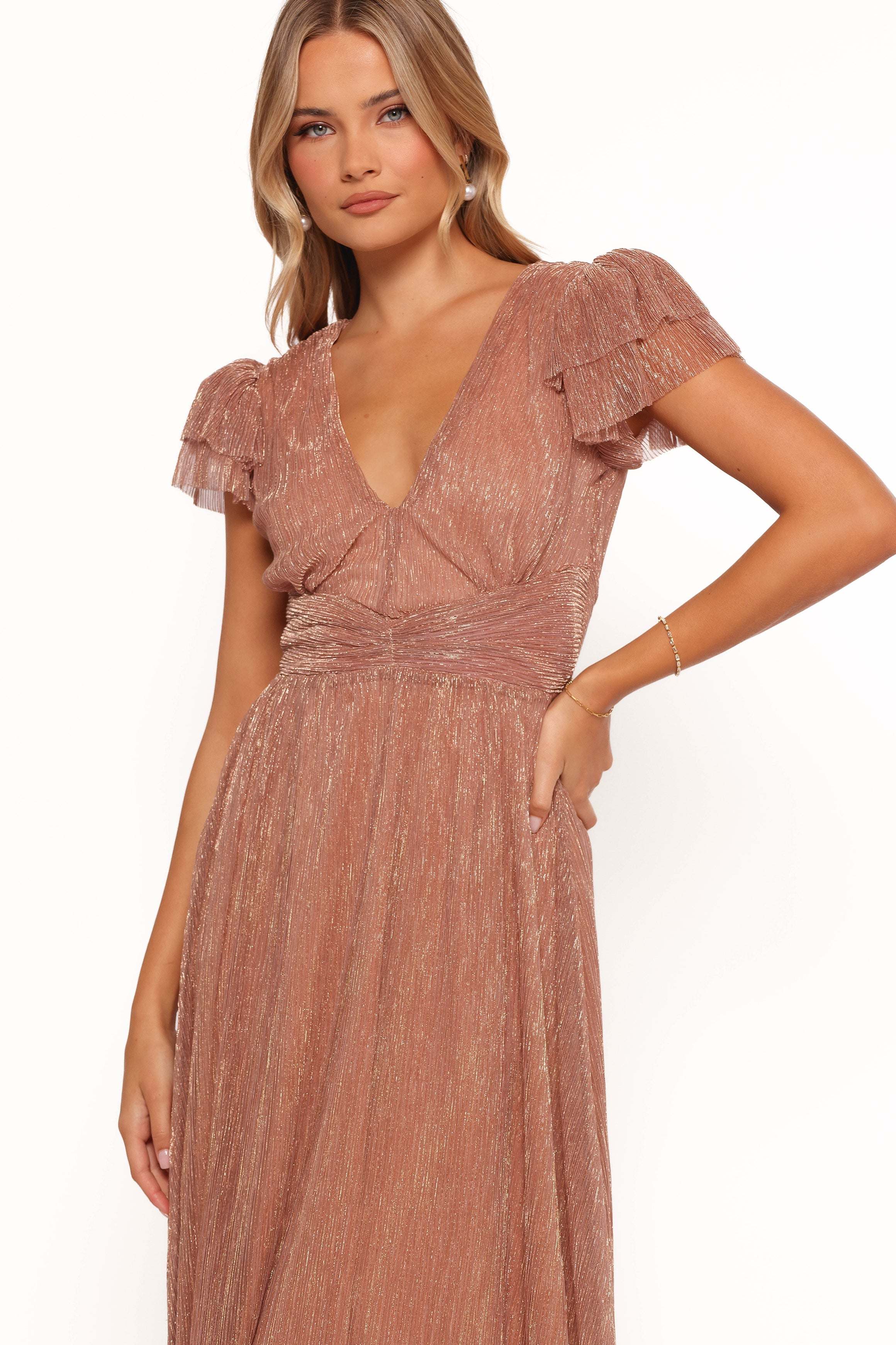 Cressida Maxi Dress - Rose Gold - XL - Image 33