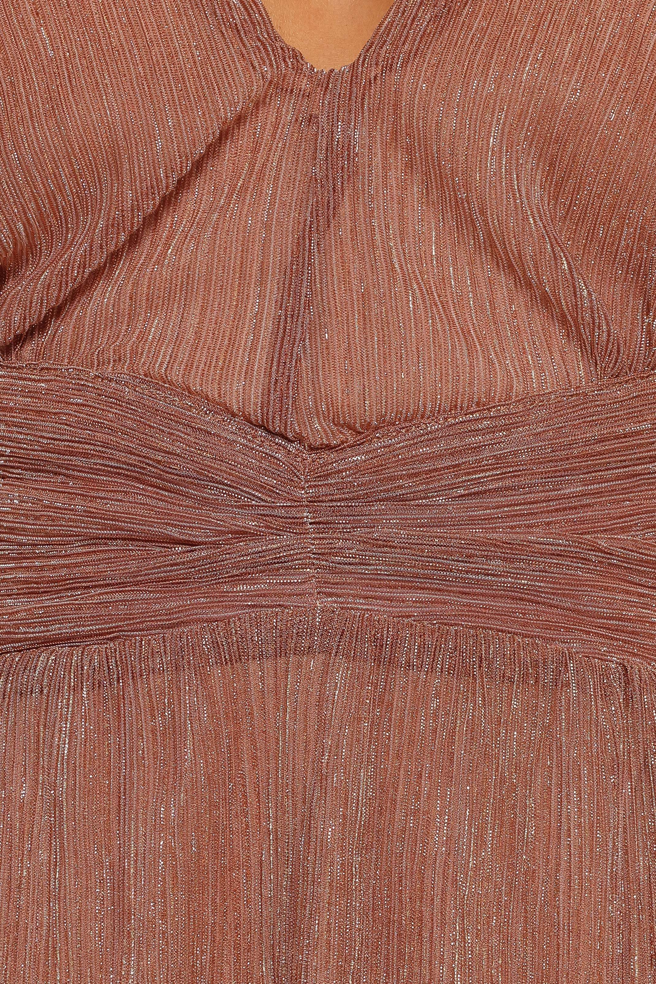 Cressida Maxi Dress - Rose Gold - XL - Image 35