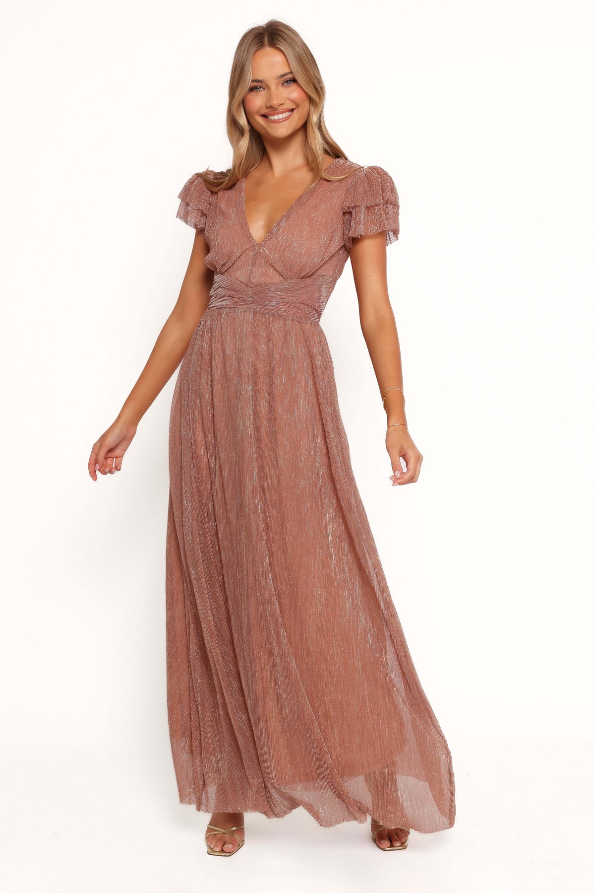 Cressida Maxi Dress - Rose Gold - XL - Image 29