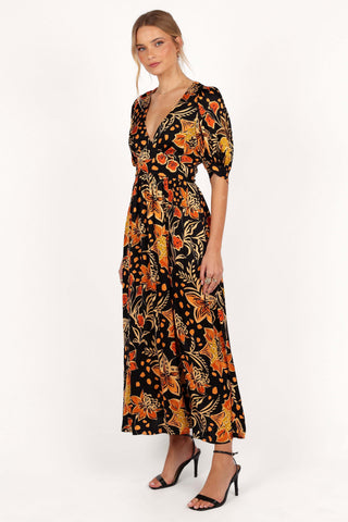 Nadalyn Midi Dress - Black/Multi - L - Image 14