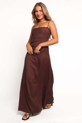 Skylar Midi Dress - Brown - XL - Image 25