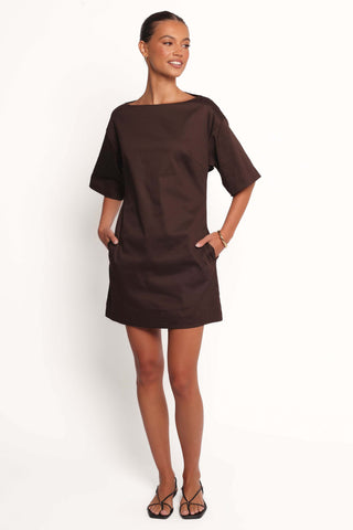 Thorne Mini Dress - Chocolate - XL - Image 34