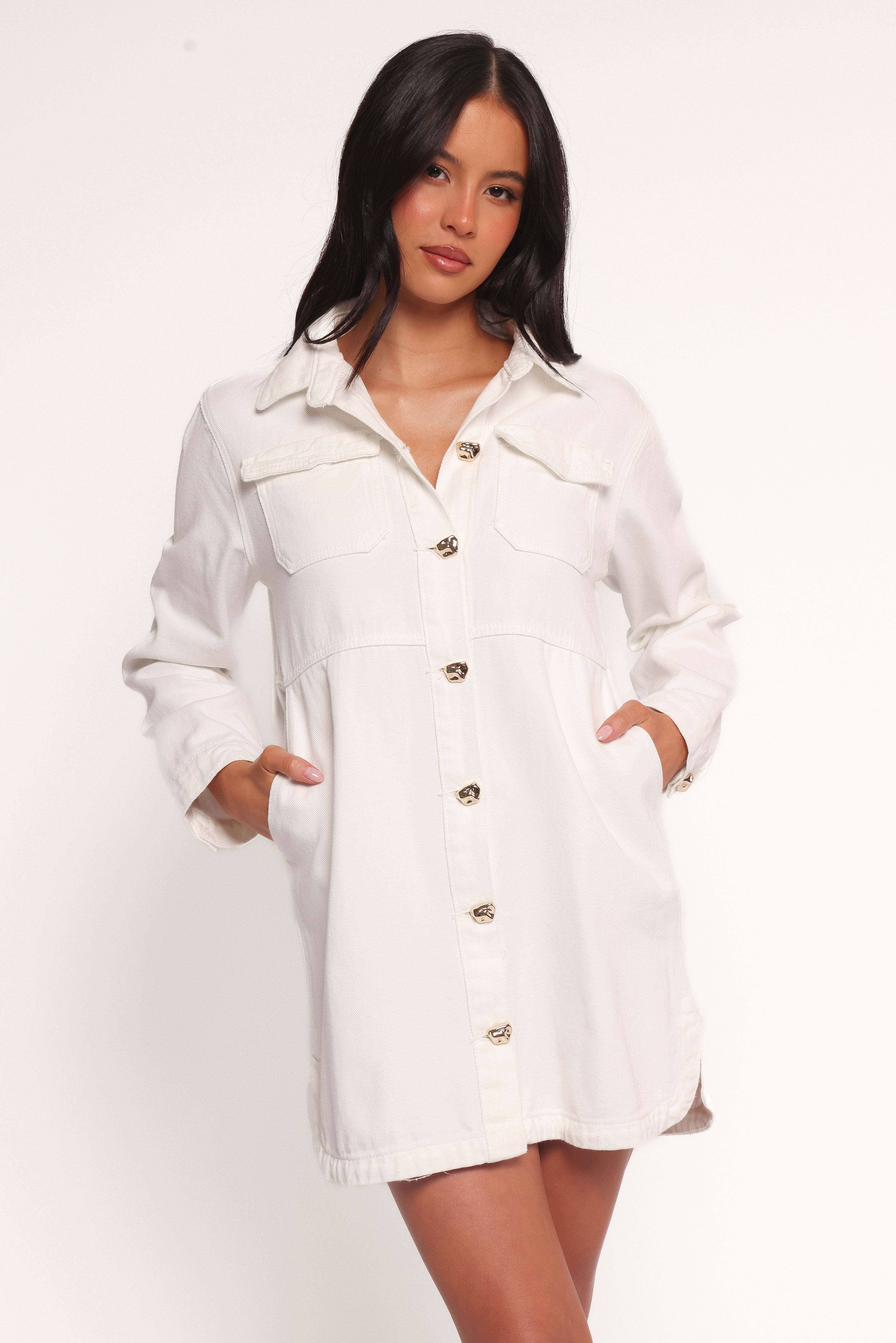 Turner Denim Dress - White Denim - XL - Image 34