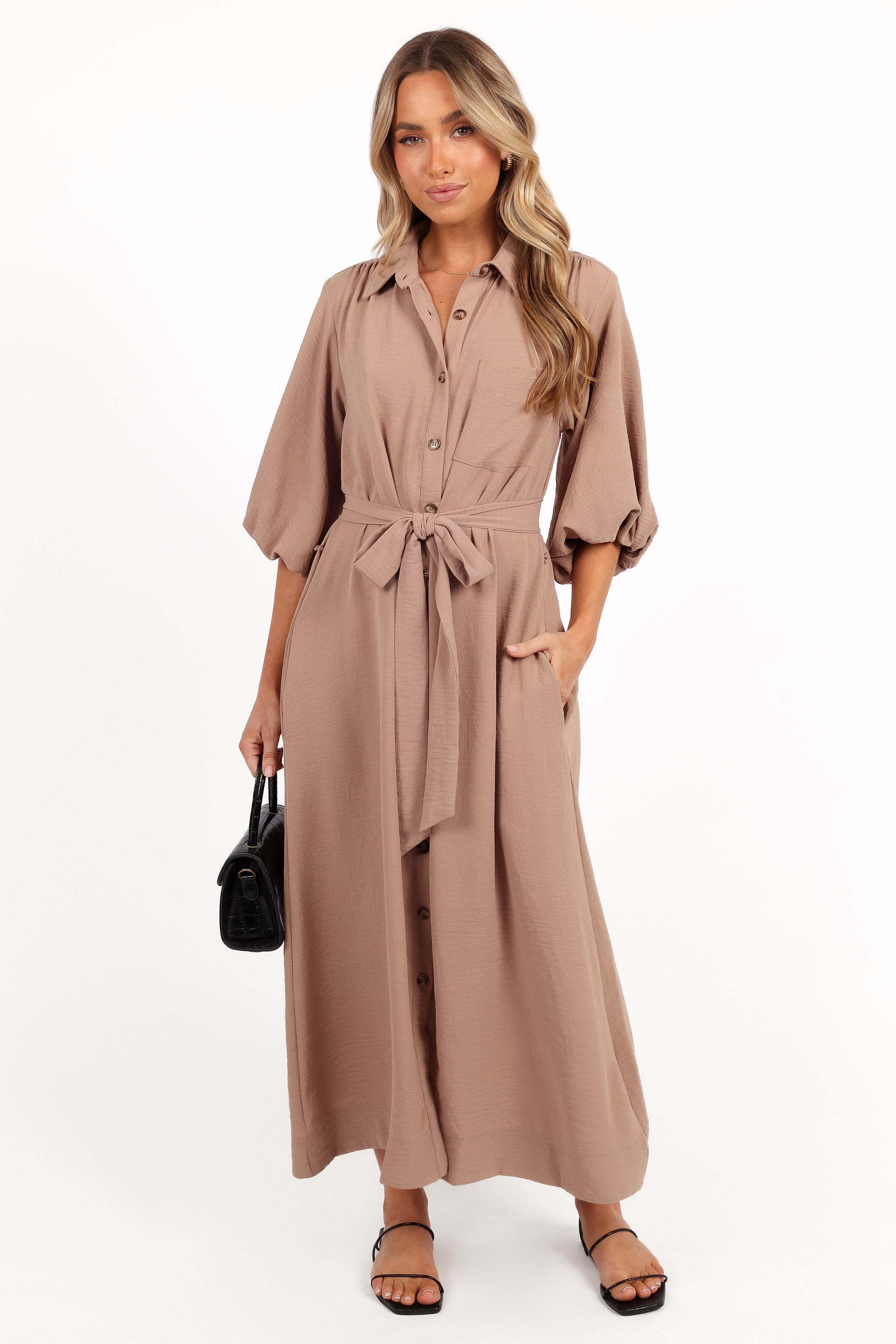 Zanita Midi Dress - Toast - L - Image 15