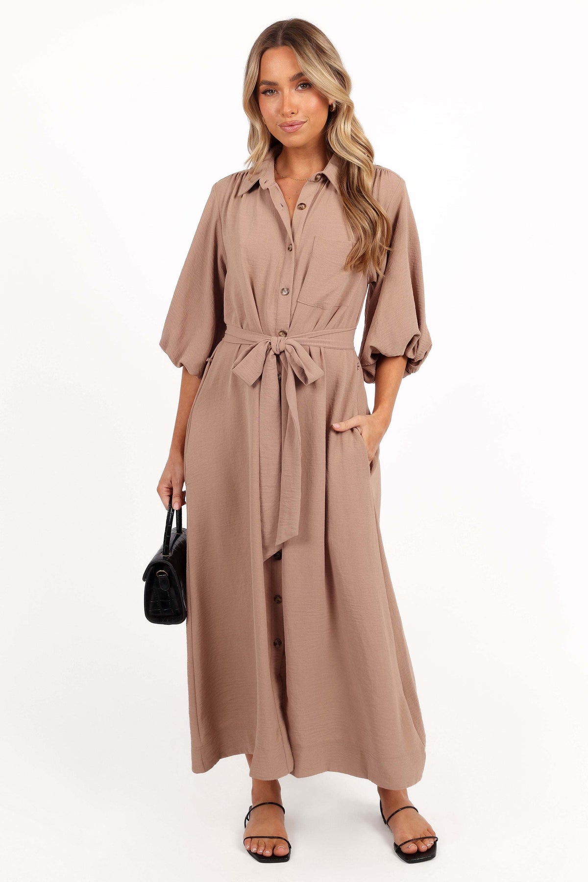 Zanita Midi Dress - Toast - L - Image 15
