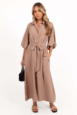 Zanita Midi Dress - Toast - L - Image 15