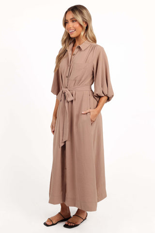 Zanita Midi Dress - Toast - L - Image 17