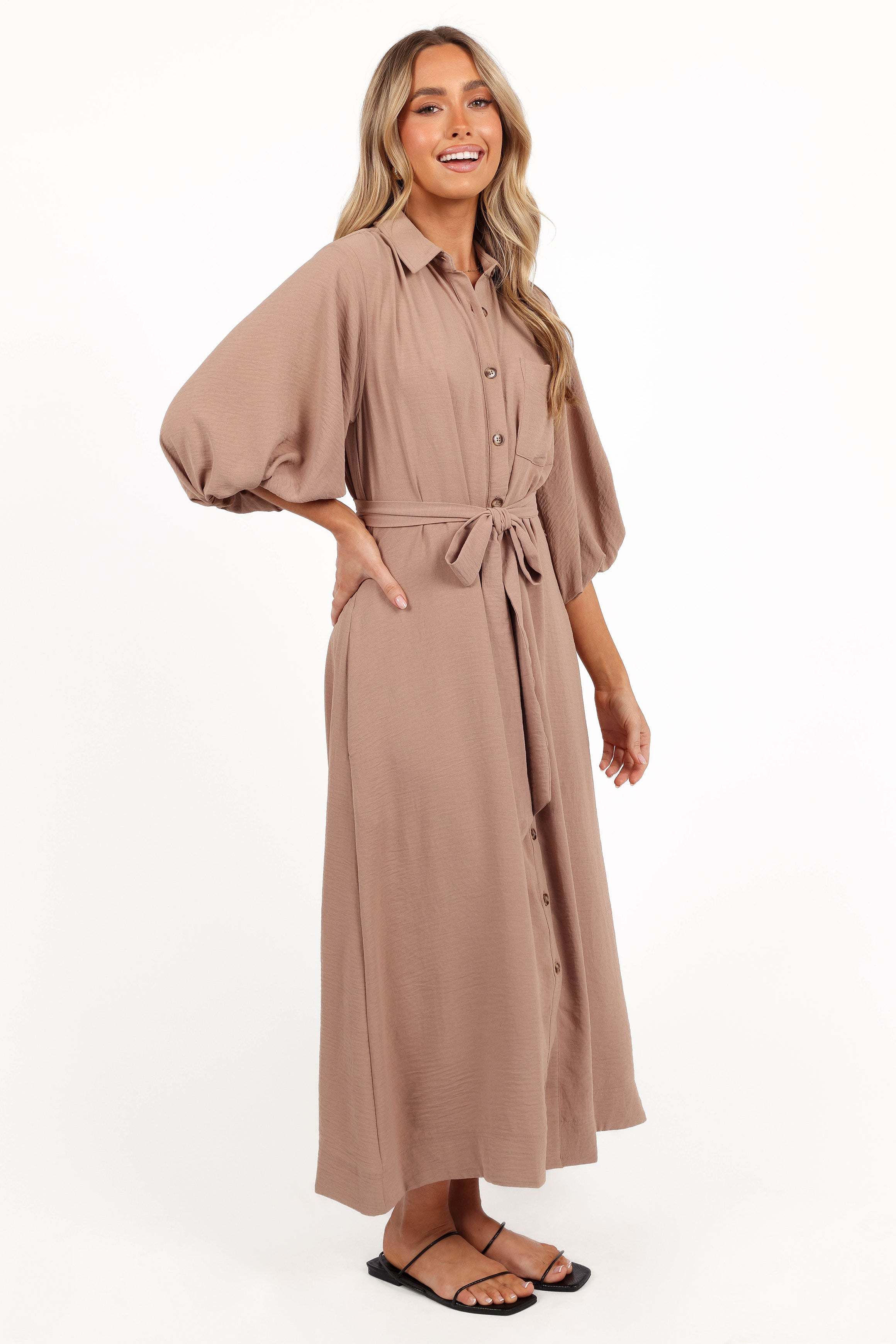 Zanita Midi Dress - Toast - L - Image 19