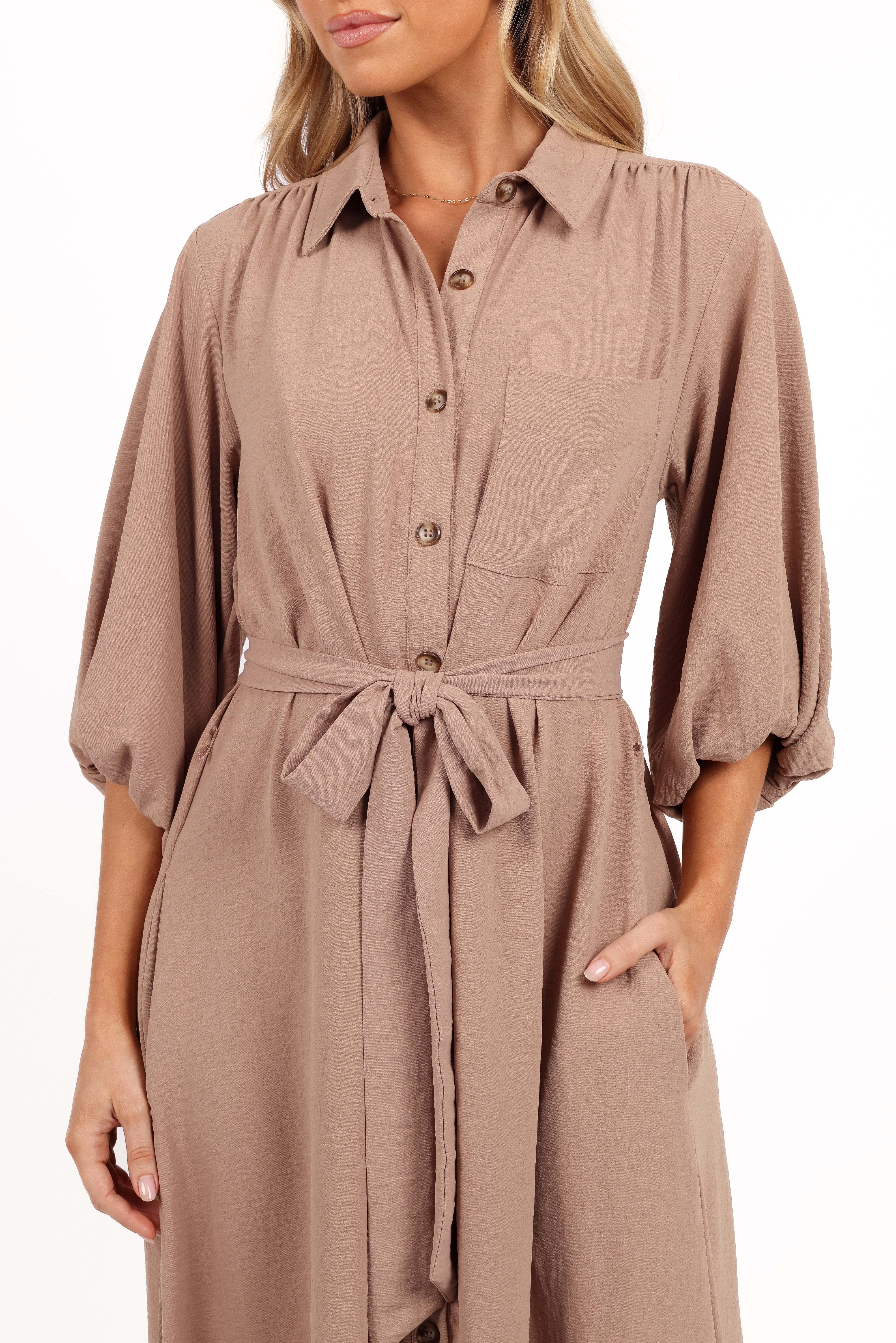 Zanita Midi Dress - Toast - L - Image 16