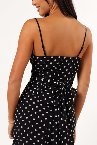 Francesca Midi Dress - Black Polka Dot - XL - Image 69
