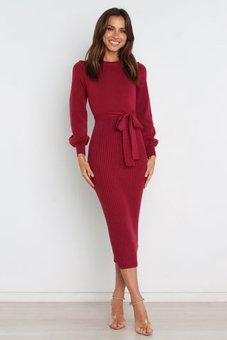Helena Dress - Wine - L/XL - Image 26