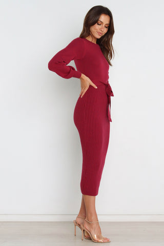 Helena Dress - Wine - L/XL - Image 31