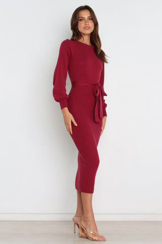 Helena Dress - Wine - L/XL - Image 32