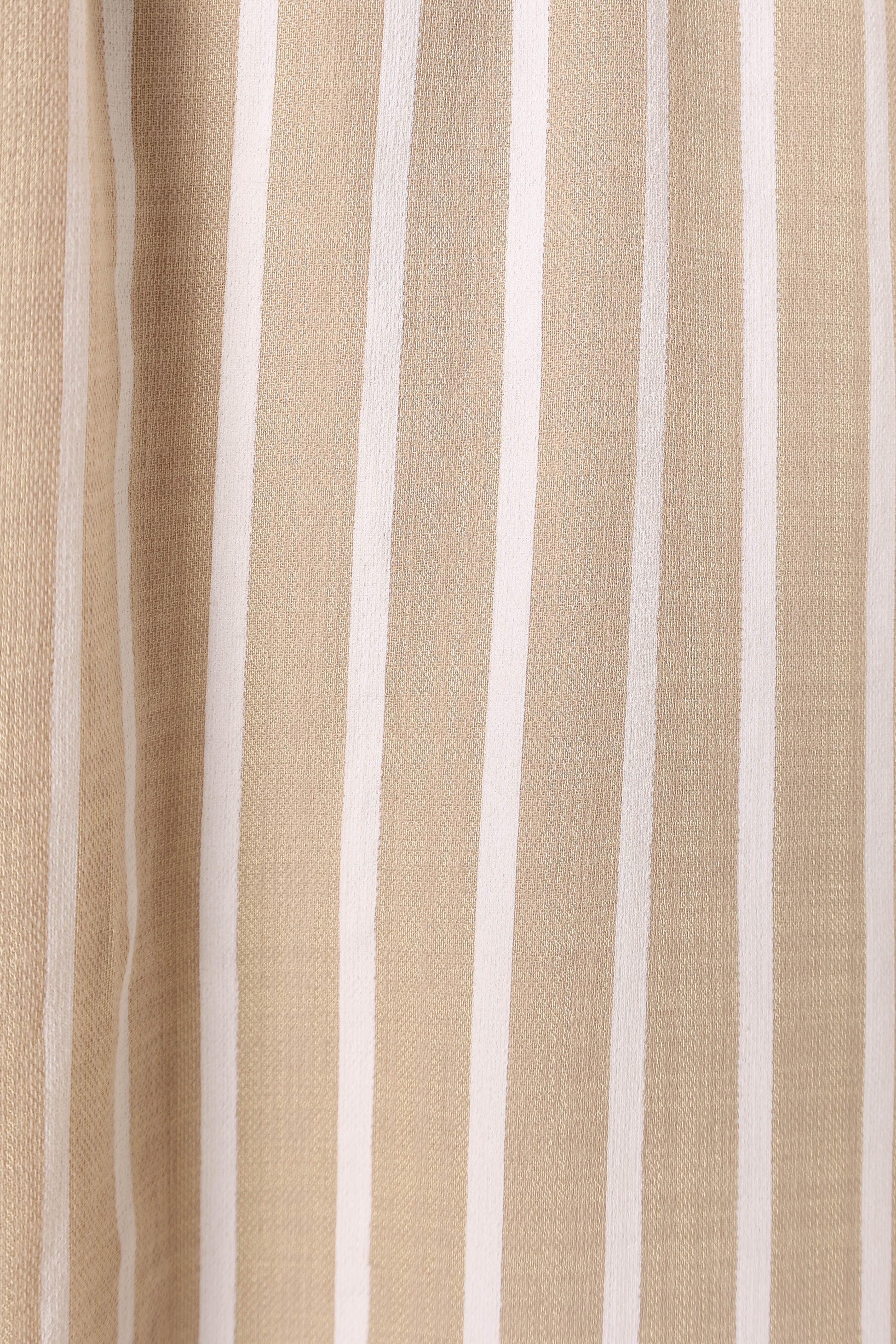 Odette Midi Dress - Beige Stripe - 14 - Image 56